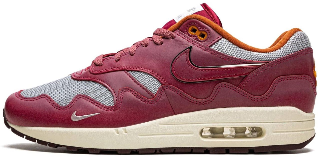 Nike Nike Air Max 1 Patta Waves Rush Maroon (with Bracelet) Grijs