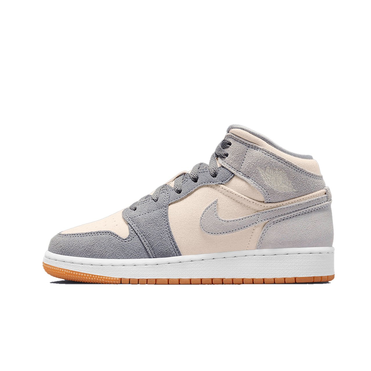 Nike Air Jordan 1 Mid SE Coconut Milk Particle Grey (GS) Divers