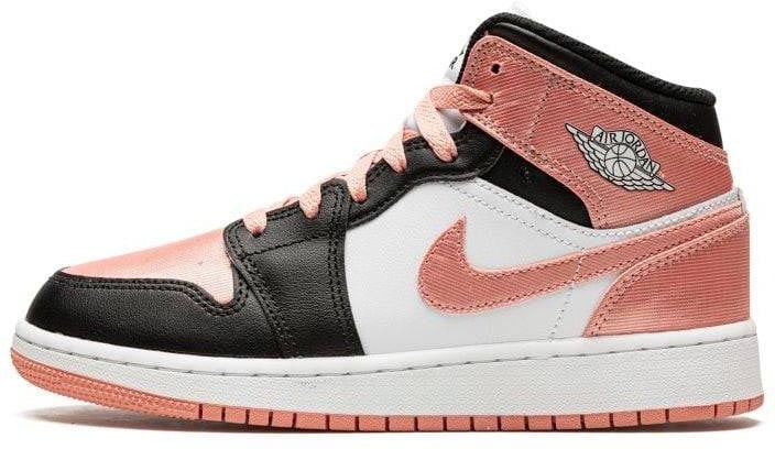 Nike Air Jordan 1 Mid Light Madder Root Zwart