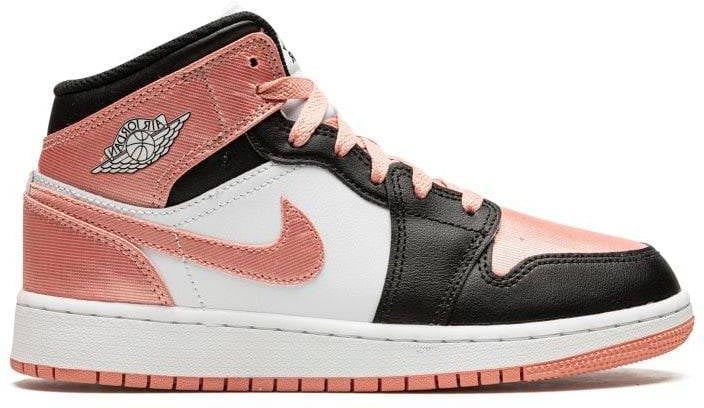 Nike Air Jordan 1 Mid Light Madder Root Zwart