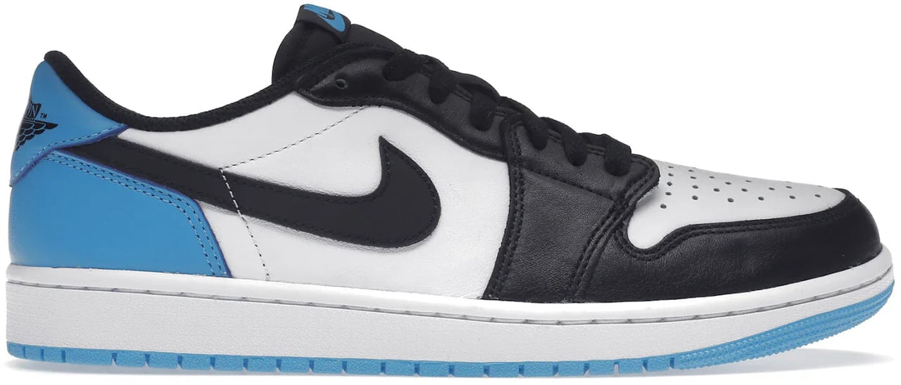 Nike Jordan 1 Retro Low OG Black Dark Powder Blue Zwart