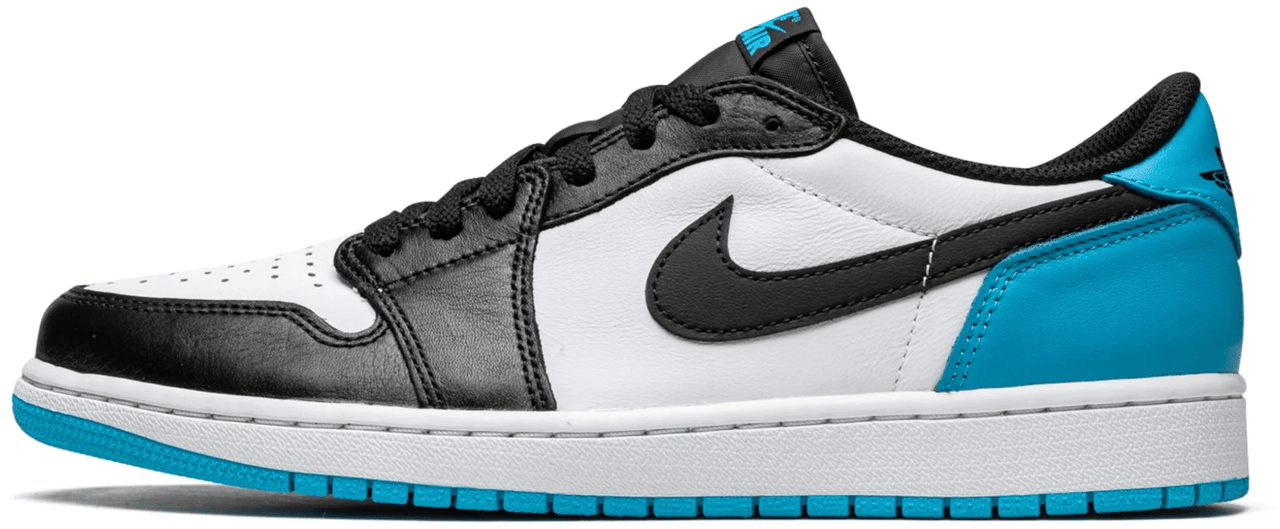 Nike Jordan 1 Retro Low OG Black Dark Powder Blue Zwart