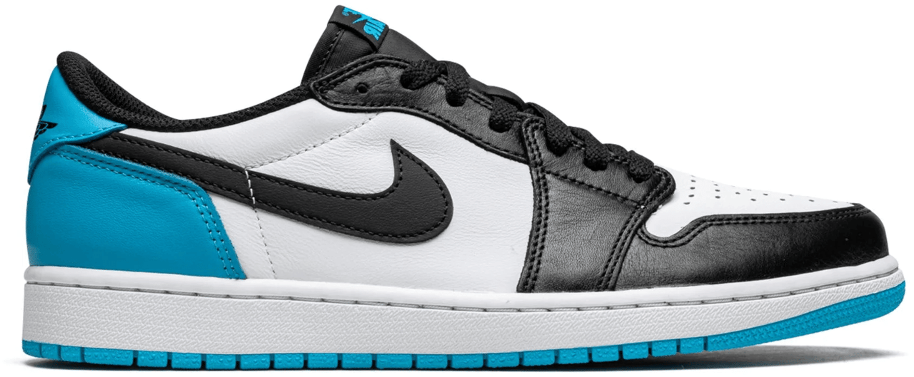 Nike Jordan 1 Retro Low OG Black Dark Powder Blue Zwart