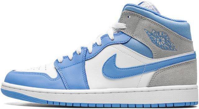 Nike Jordan 1 Mid University Blue Grey Blauw
