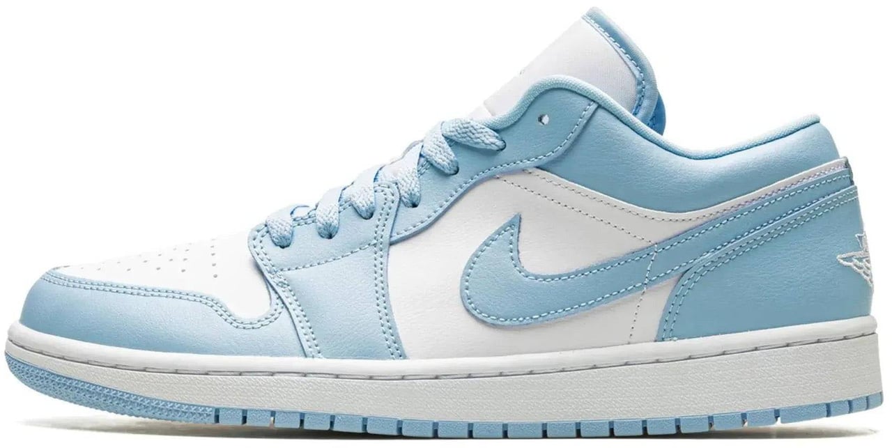 Nike Air Jordan 1 Low White Ice Blue Blauw