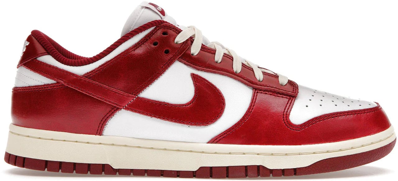 Nike Dunk Low PRM Vintage Team Red (Women's) Wit