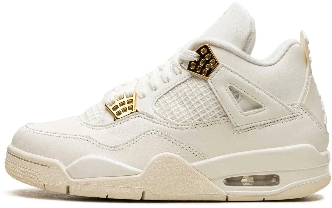 Nike Air Jordan 4 Retro Metallic Gold Goud