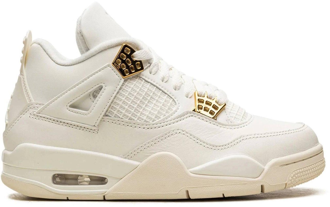 Nike Air Jordan 4 Retro Metallic Gold Goud