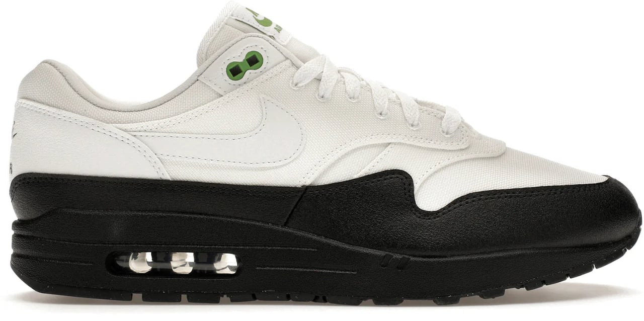 Nike Air Max 1 White Black Chlorophyll Wit