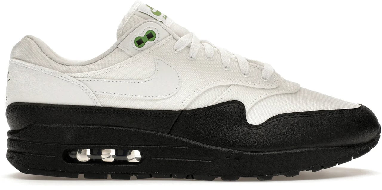Nike Air Max 1 White Black Chlorophyll Wit