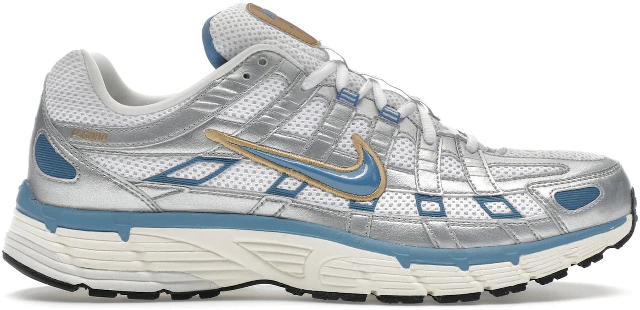 Nike Nike P-6000 Metallic Silver Aegean Storm Zilver