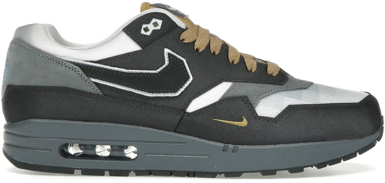 Nike Air Max 1 .SWOOSH Low Poly Big Head Mode Zwart