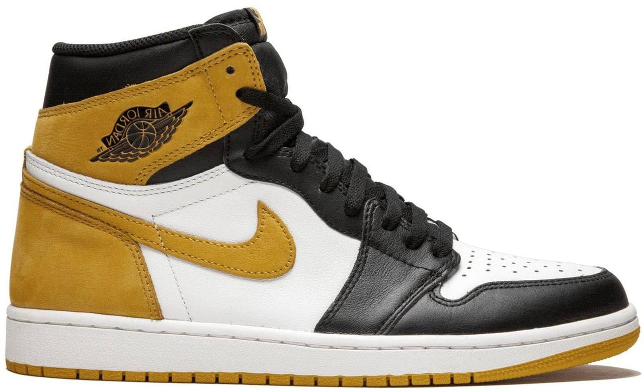 Nike Air Jordan 1 Retro High OG Yellow Ochre Zwart