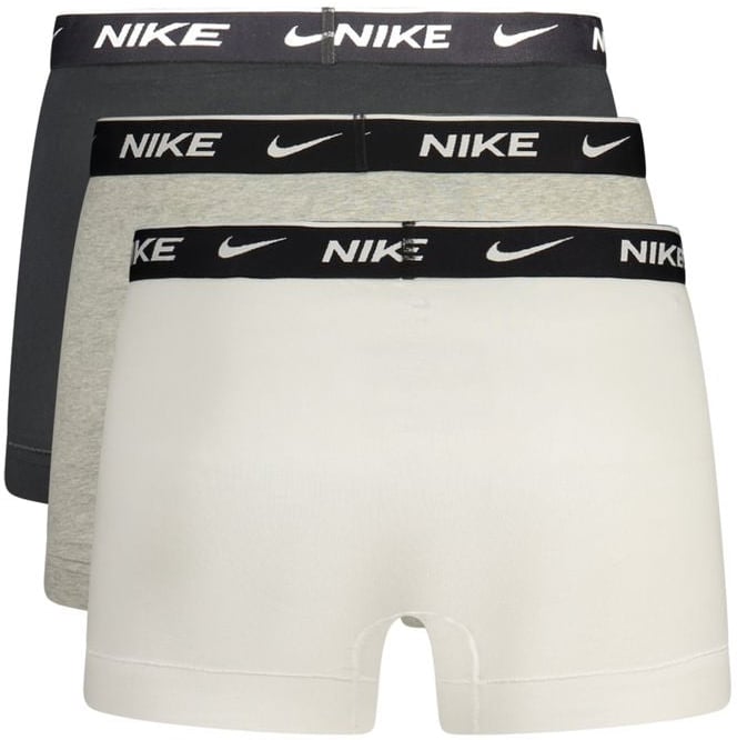 Nike Grey Cotton Men Boxer Short Grijs