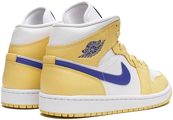 Nike Jordan 1 Mid Lemon Wash Lapis Geel