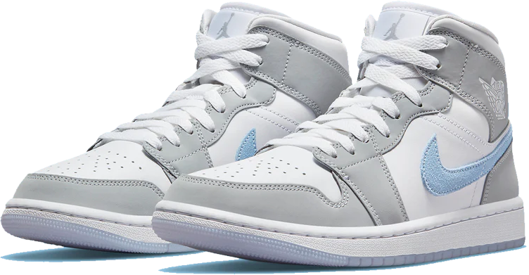 Nike Air Jordan 1 Mid Wolf Grey Aluminum Grijs