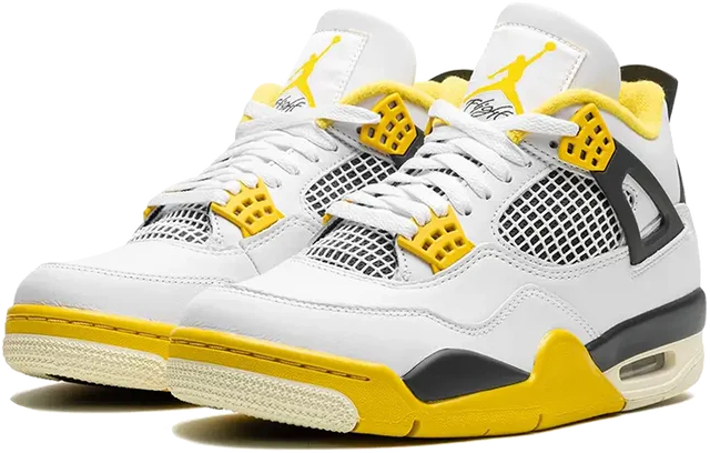 Nike Jordan 4 Retro Vivid Sulfur Geel
