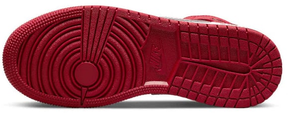 Nike Jordan 1 Mid Bred Text GS Rood