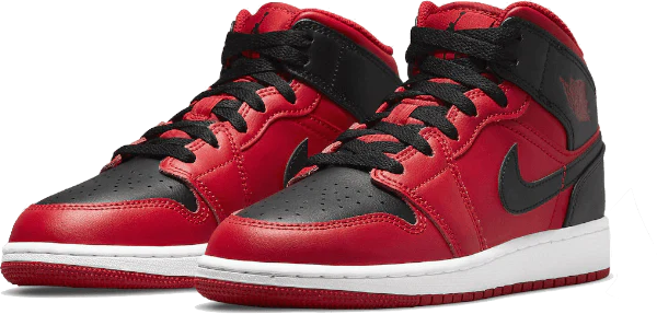 Nike Jordan 1 Mid Reverse Bred (2021) GS Rood