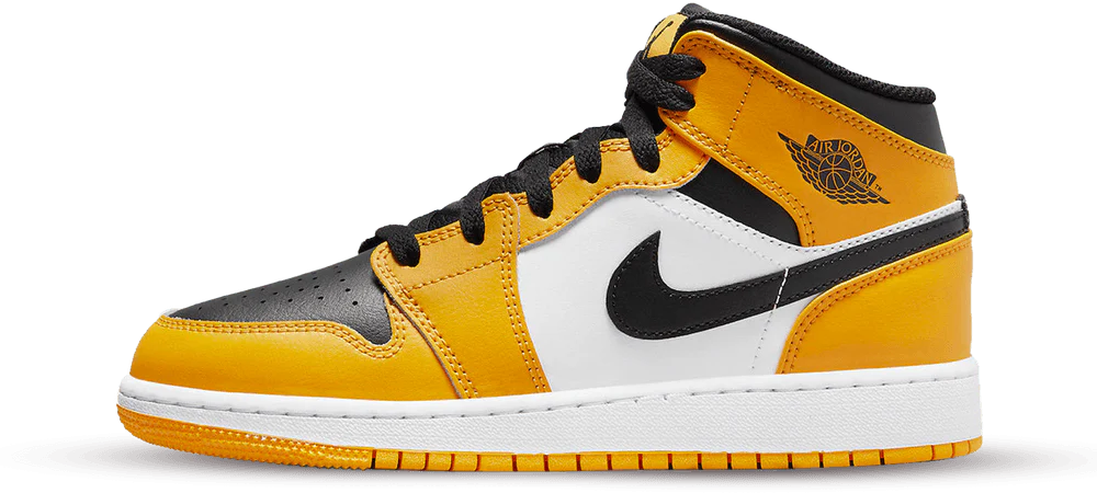 Nike Jordan 1 Mid Taxi GS Geel