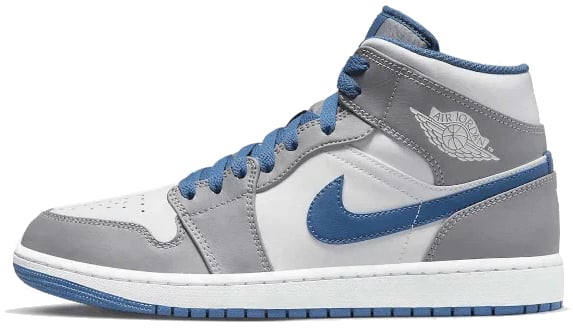 Nike Jordan 1 Mid True Blue GS Grijs