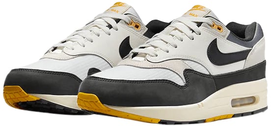 Nike Nike Air Max 1 Athletic Department Light Bone University Gold Zwart