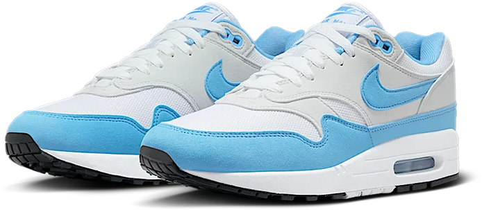 Nike Nike Air Max 1 White University Blue Blauw