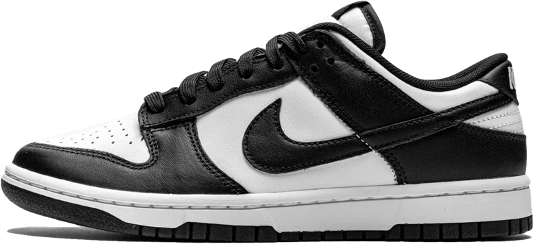 Nike Nike Dunk Low Retro White Black Panda (GS) Zwart