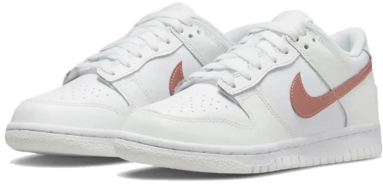Nike Dunk Low White Pink Wit