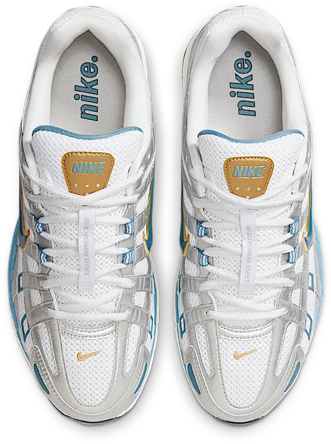 Nike Nike P-6000 Metallic Silver Aegean Storm Blauw