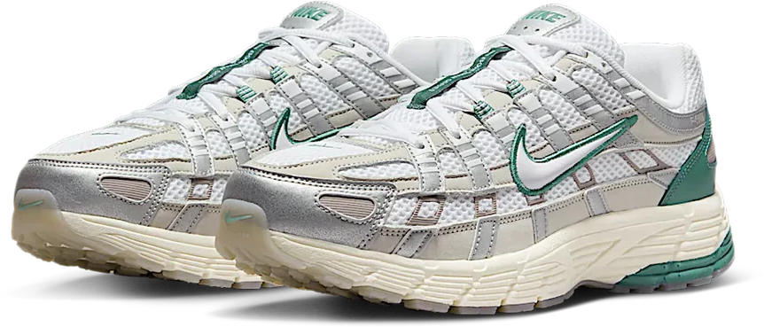 Nike Nike P-6000 Premium Light Bone Bicoastal Green Groen