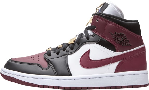 Nike Jordan 1 Mid SE Black Dark Beetroot (Women's) Divers