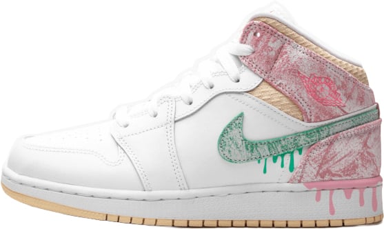 Nike Jordan 1 Mid Paint Drip (GS) Divers