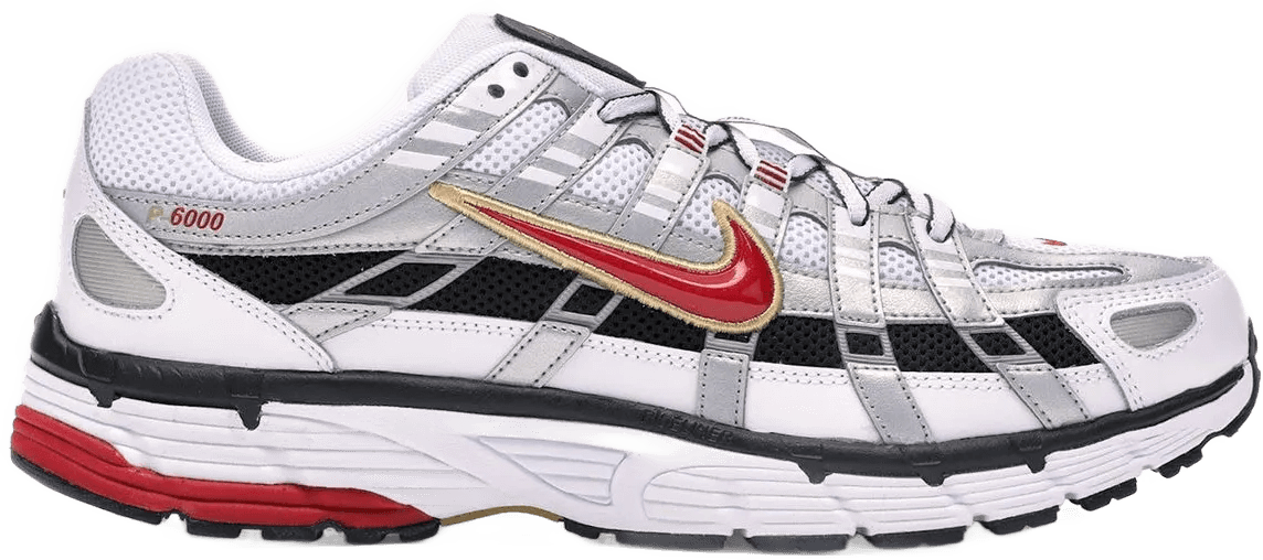Nike P-6000 White Gold Red Rood