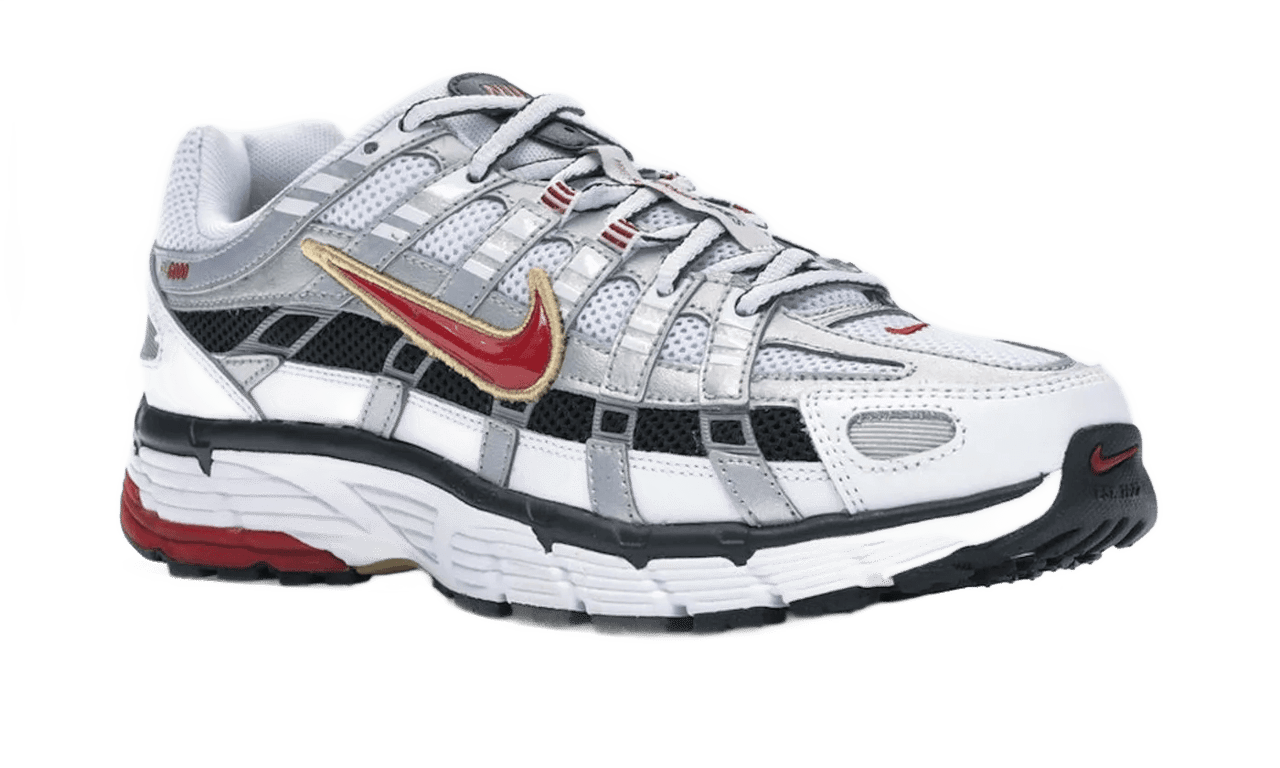 Nike P-6000 White Gold Red Rood