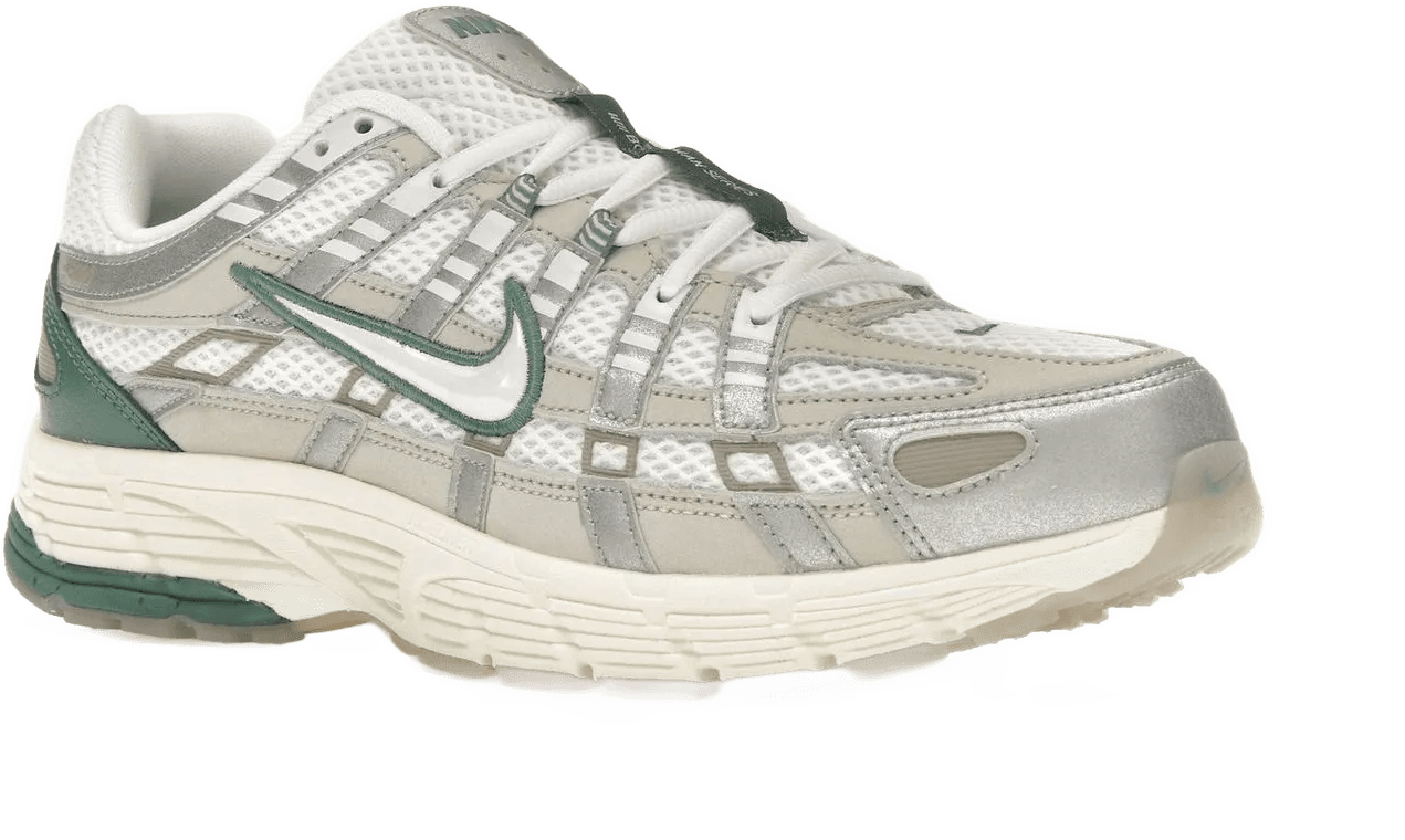 Nike P-6000 Premium Light Bone Bicoastal Green Groen