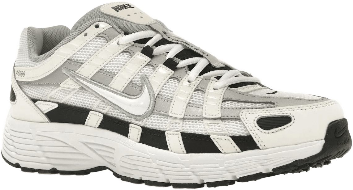 Nike P-6000 Sail Wolf Grey (W) Zwart
