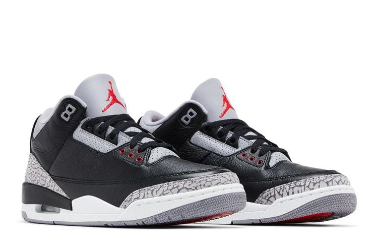 Nike Air Jordan 3 Retro Black Cement Reimagined Zwart