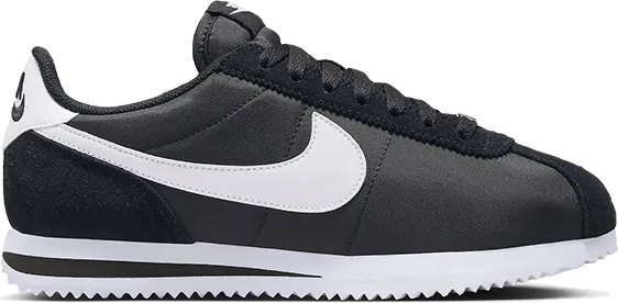 Nike Cortez Nylon Black White Zwart