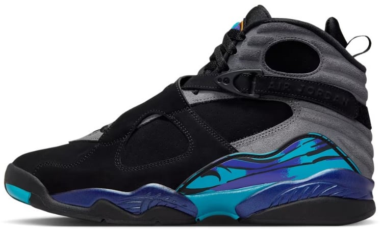 Nike Air Jordan 8 Retro Aqua (2025) Zwart