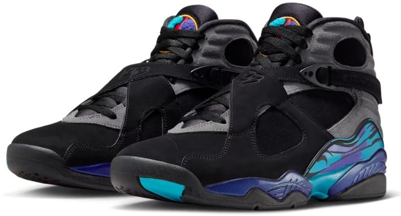 Nike Air Jordan 8 Retro Aqua (2025) Zwart