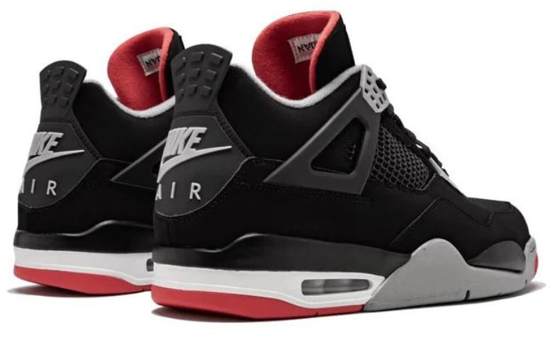 Nike Air Jordan 4 Retro Bred Zwart