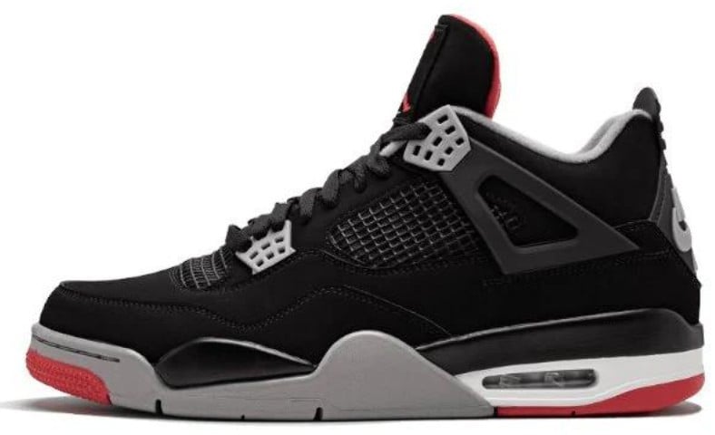 Nike Air Jordan 4 Retro Bred Zwart