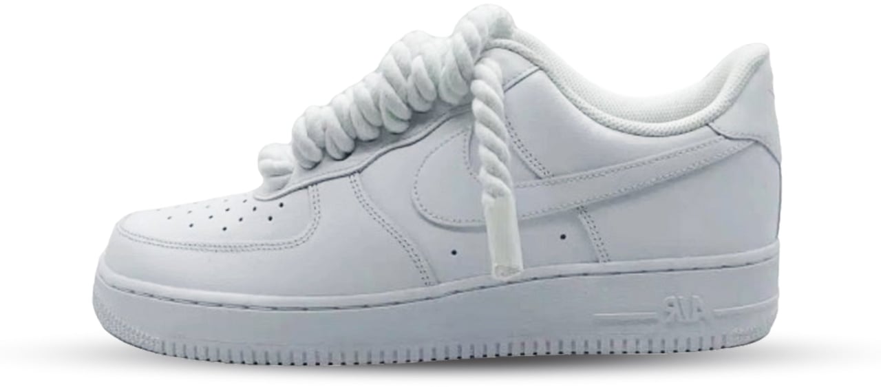 Nike Nike Air Force 1 Low Rope Laces White Custom Divers