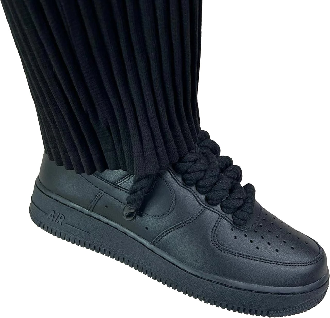 Nike Nike Air Force 1 Low Rope Laces Black Custom Divers