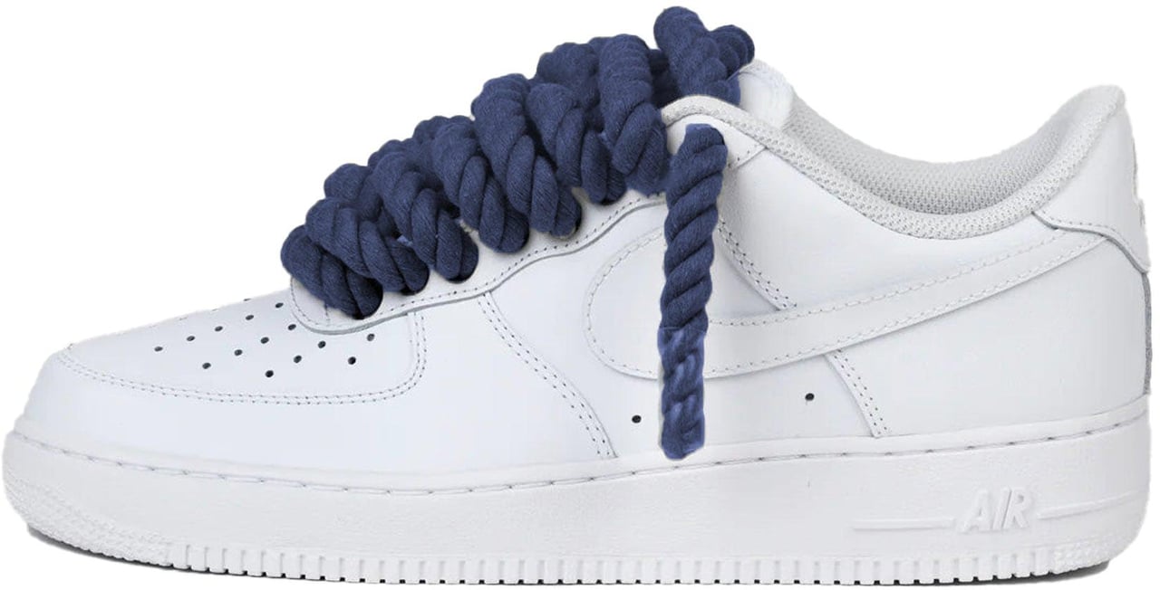 Nike Nike Air Force 1 Low Rope Laces Navy Custom Divers