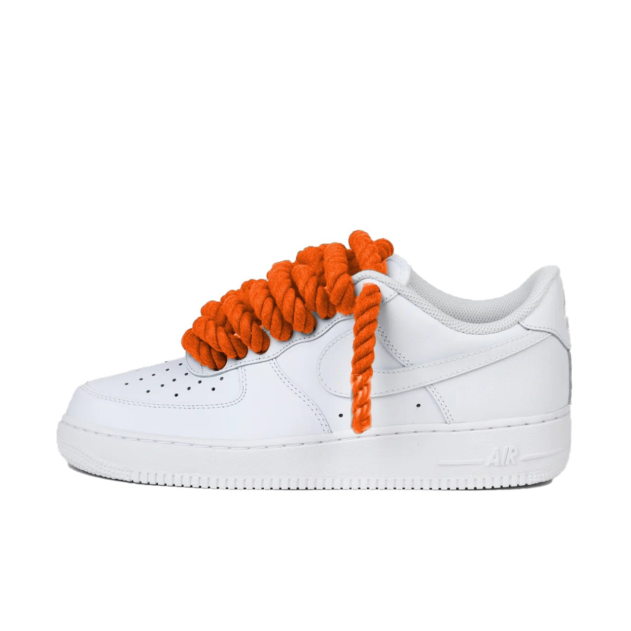 Nike Nike Air Force 1 Low Rope Laces Orange Custom Divers