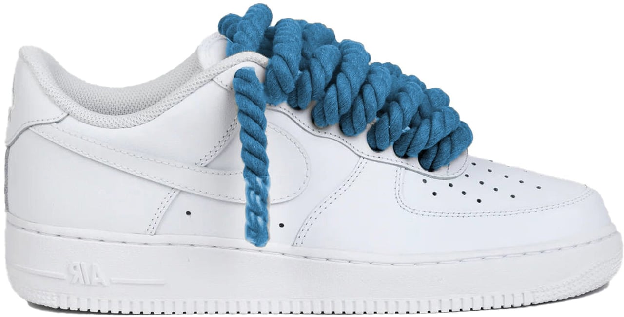 Nike Nike Air Force 1 Low Rope Laces Blue Custom Divers