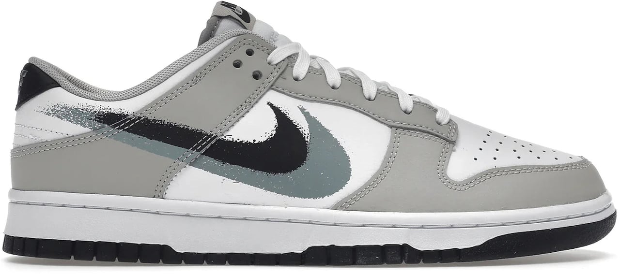 Nike Dunk Low Stencil Swoosh Wit