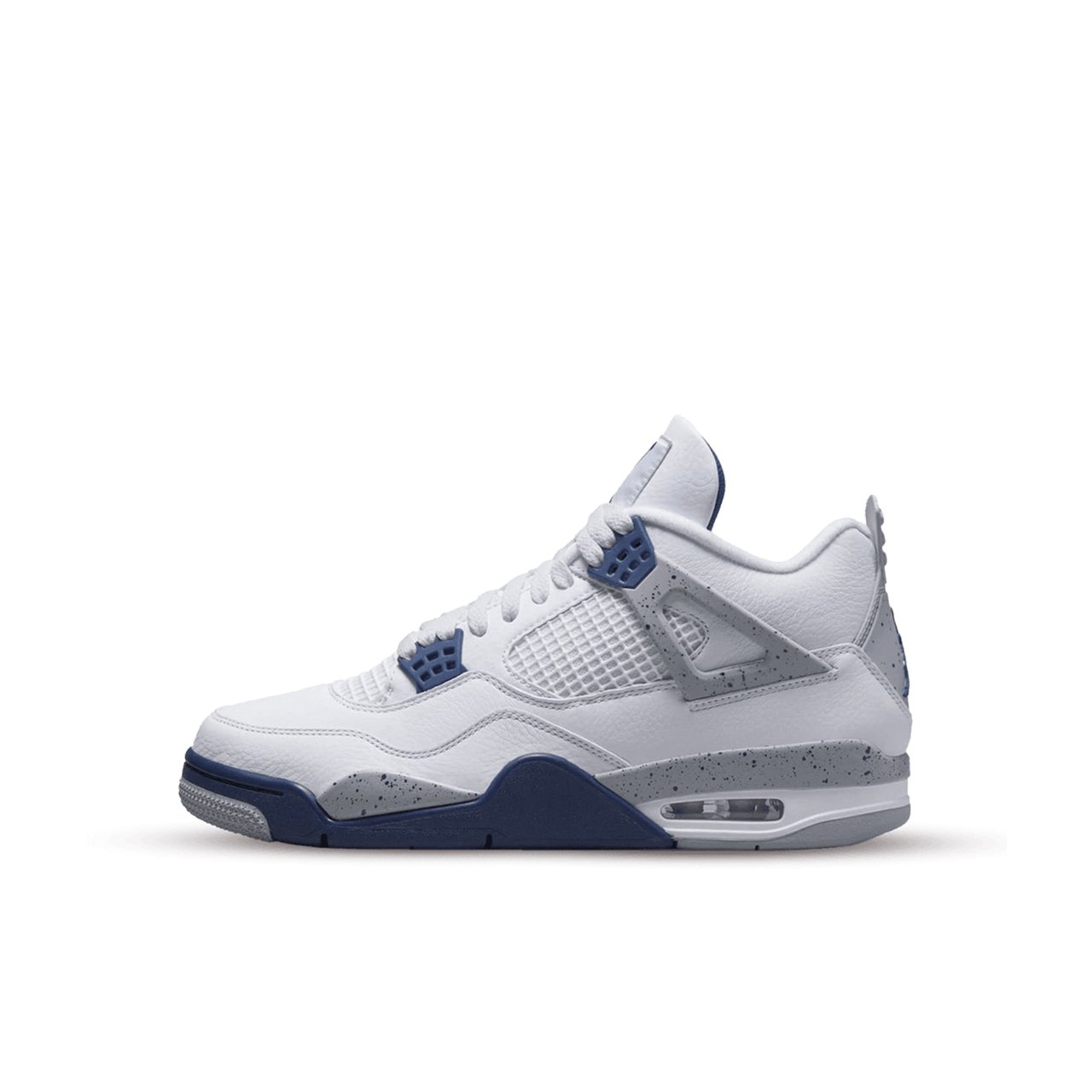 Nike Air Jordan 4 Retro White Midnight Navy (GS) Divers